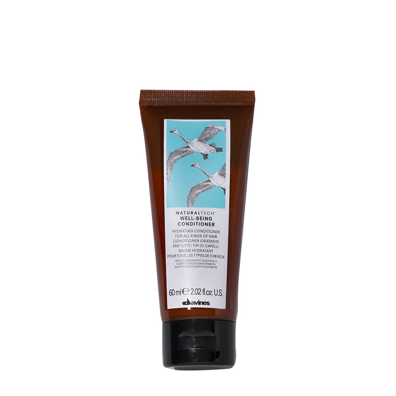 Davines Naturaltech Wellbeing Conditioner 60ml - balsamo idratante per tutti i tipi di capelli