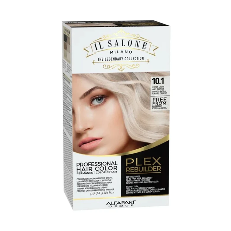 Alfaparf Milano Il Salone Plex Rebuilder Color Kit 10.1 Biondo Extra Chiaro Cenere - colorazione permanente in crema