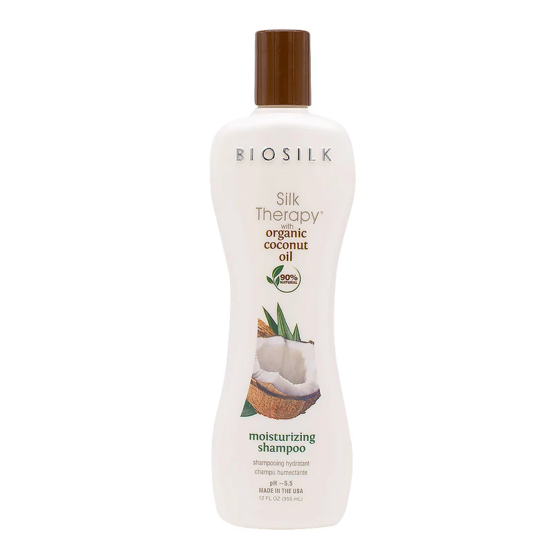 Biosilk Silk Therapy Moisturizing Shampoo With Coconut Oil 355ml - shampoo idratante