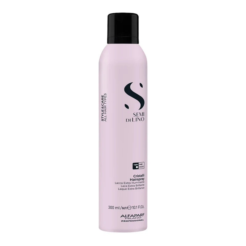 Alfaparf Milano Semi Di Lino Style&Care Cristalli Hairspray 300ml - lacca extra illuminante tenuta leggera