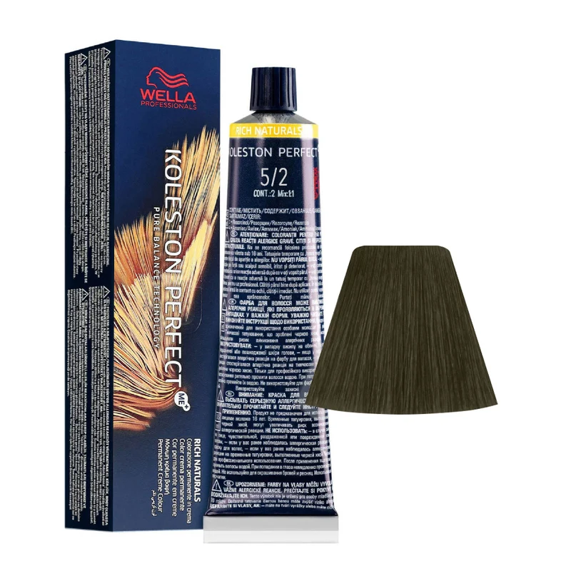 Wella Koleston Perfect Me+ Rich Naturals 5/2 Castano Chiaro Matt 60ml - colorazione permanente
