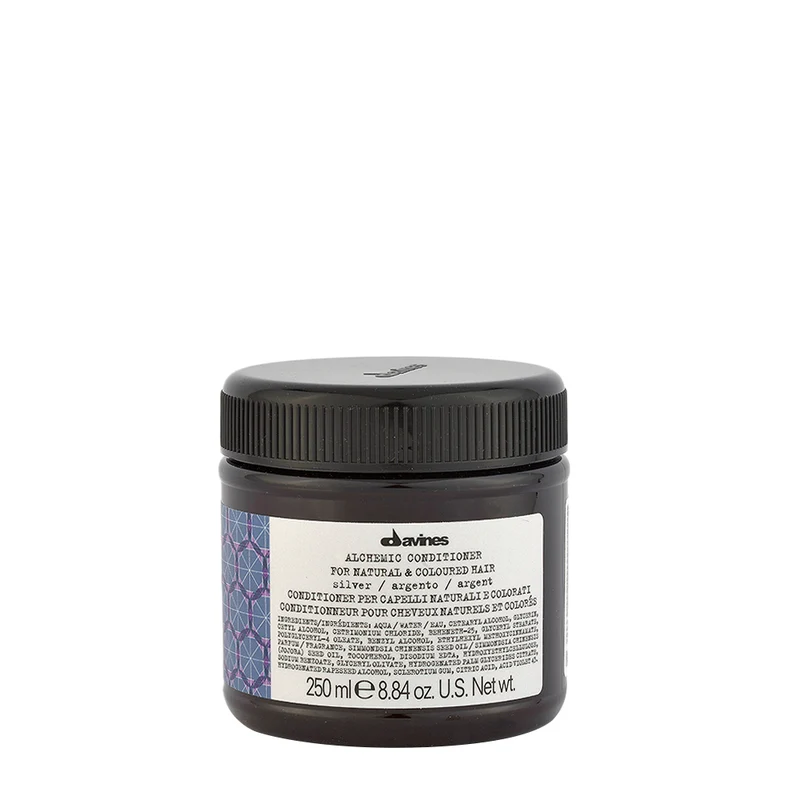 Davines Alchemic Conditioner Silver 250ml - balsamo argento per capelli biondo platino e grigi