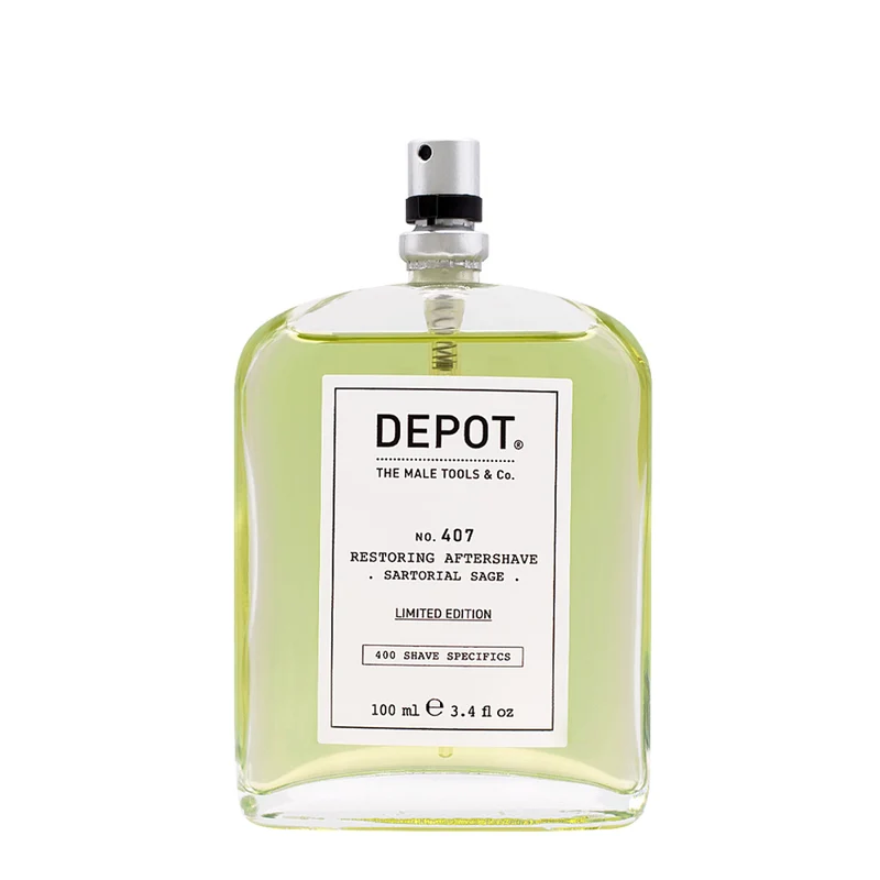Depot Shave Specifics No.407 Restoring Aftershave Sartorial Sage 100ml - lozione dopobarba tonificante rinfrescante