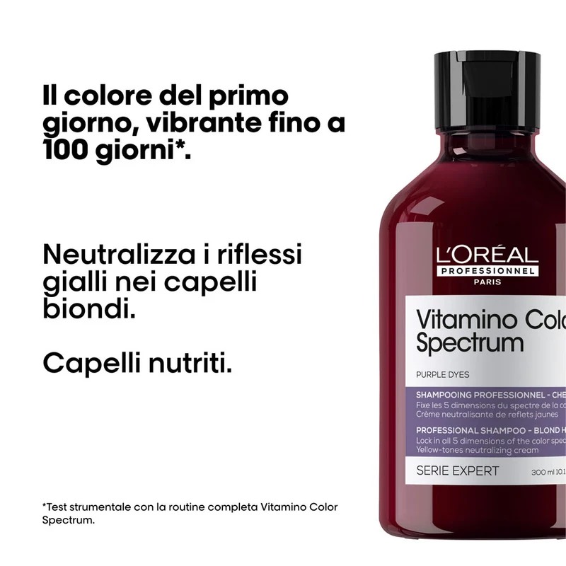 L'Oréal Professionnel Paris Vitamino Color Spectrum Purple Shampoo 300ml - shampoo antigiallo