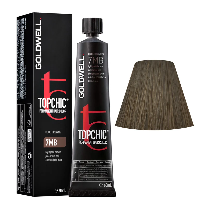 Goldwell Topchic Tube C7MB Light Jade Brown 60ml - colore permanente in tubo