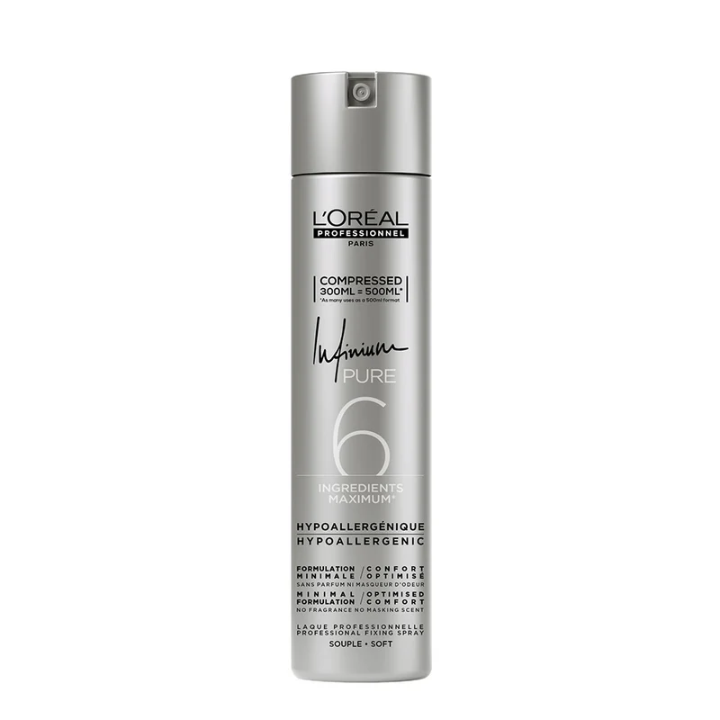 L'Oreal Hairspray Infinium Pure Soft 300ml - lacca tenuta leggera