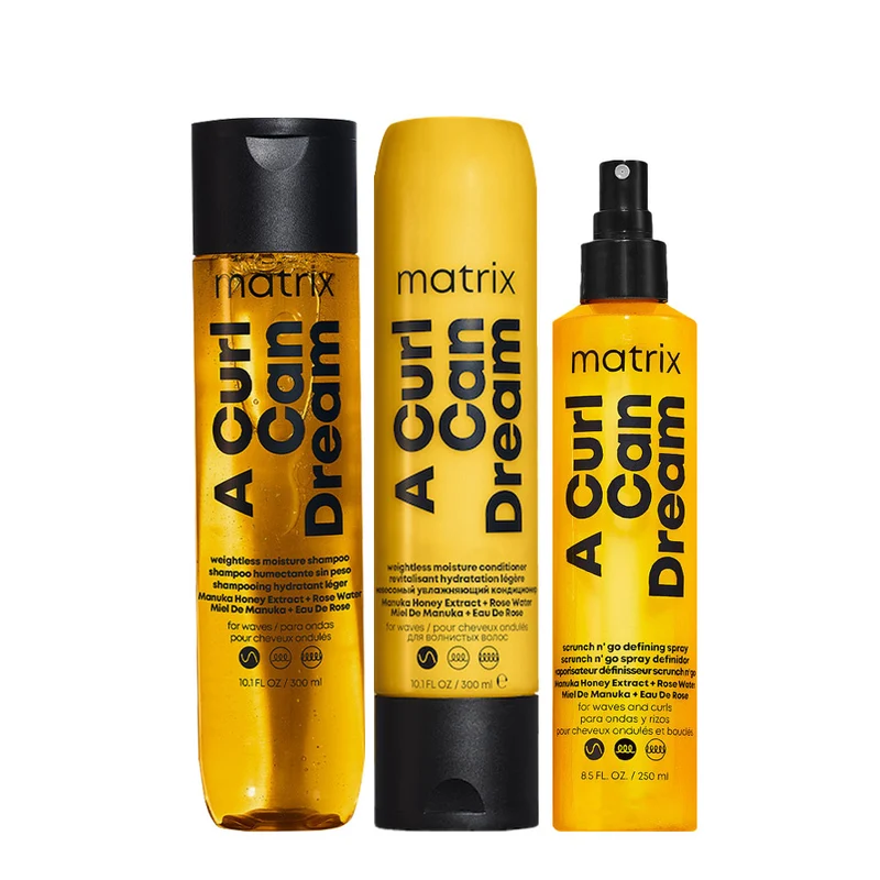 Matrix A Curl Can Dream Weightless Moisture Shampoo 300ml Conditioner 300ml Leave-In 250ml