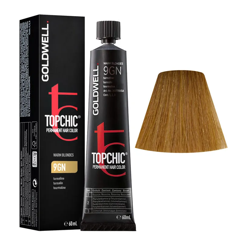 Goldwell Topchic Tube 9GN Tourmaline 60ml - colore permanente in tubo