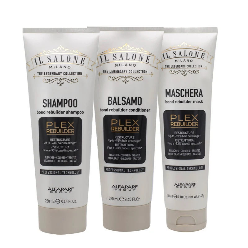 Alfaparf Milano Il Salone Plex Rebuilder Shampoo 250ml Conditioner 250ml Mask 250ml