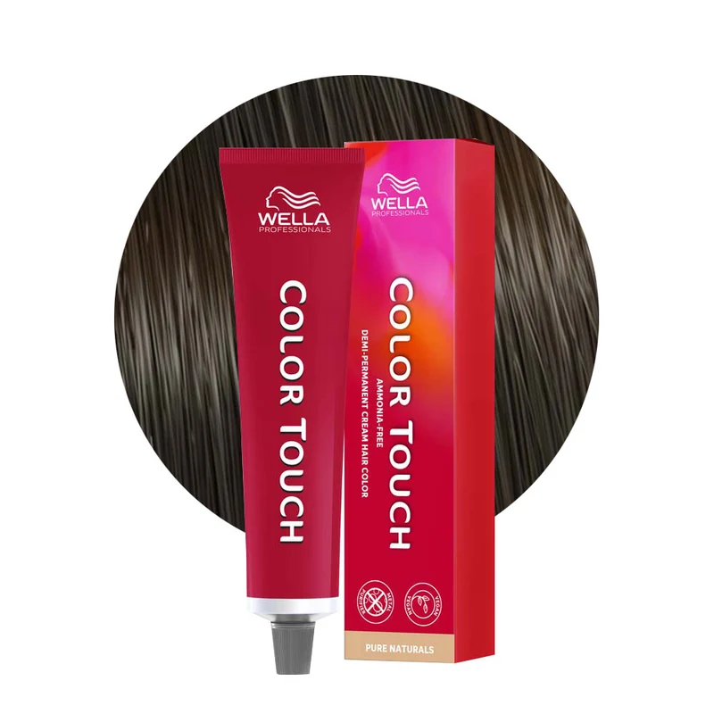 Wella Color Touch Pure Naturals 4/0 Castano Medio 60ml - colore semipermanente senza ammoniaca