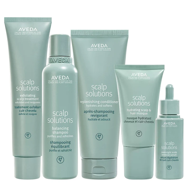 Aveda Scalp Solutions Exfoliating Scalp Treatment 150ml Shampoo 200ml Conditioner 200ml Masque 150ml Serum 50ml