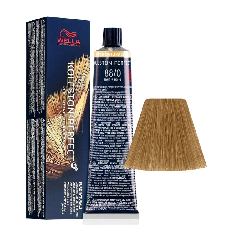 Wella Koleston Perfect Me+ Pure Naturals 88/0 Biondo Chiaro Intenso 60ml - colorazione permanente