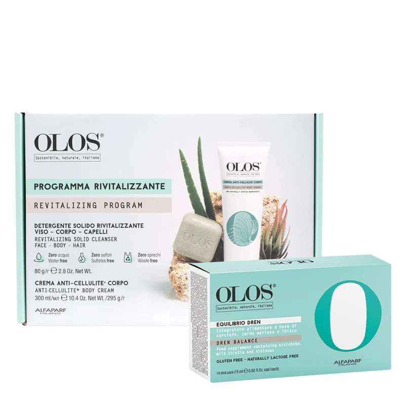 Olos Programma Rivitalizzante Anticellulite + Integratore Alimentare Equilibrio Dren 14x15ml