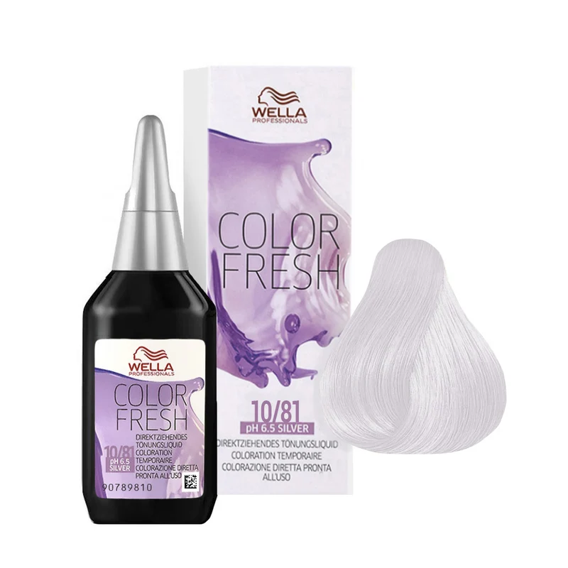 Wella Color Fresh Silver 10/81 Biondo Platino Perla Cenere 75ml - riflessante diretto senza ammoniaca