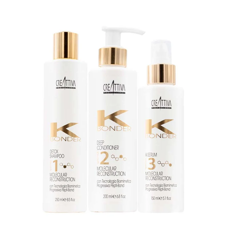 Creattiva Erilia KBonder Detox Shampoo 250ml Conditioner 200ml K-Serum 80ml