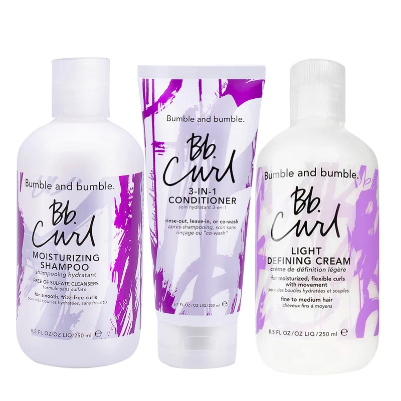 Bumble and bumble. Bb. Curl Shampoo 250ml Conditioner 200ml Light Defining Cream 250ml