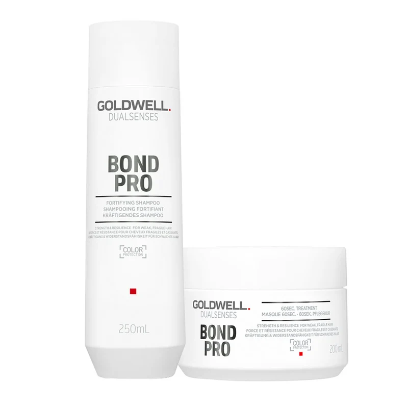 Goldwell Dualsenses Bond Pro Fortifying Shampoo 250ml 60Sec Treatment 200ml
