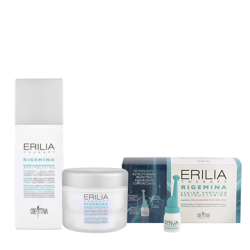 Creattiva Erilia Ristrutturante Shampoo 250ml Maschera 200ml Fiale 10x5ml