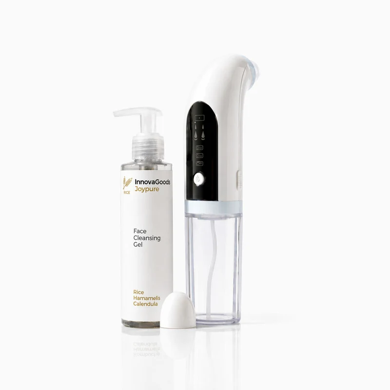 Pack Hidrolimpiador Facial de Impurezas Recargable y Gel Limpiador Facial Rice Joypure 200 ml InnovaGoods