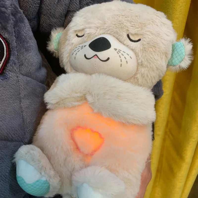 Lontra Breathing Bear Peluche Calmante Neonati - Simula Respiro 30cm