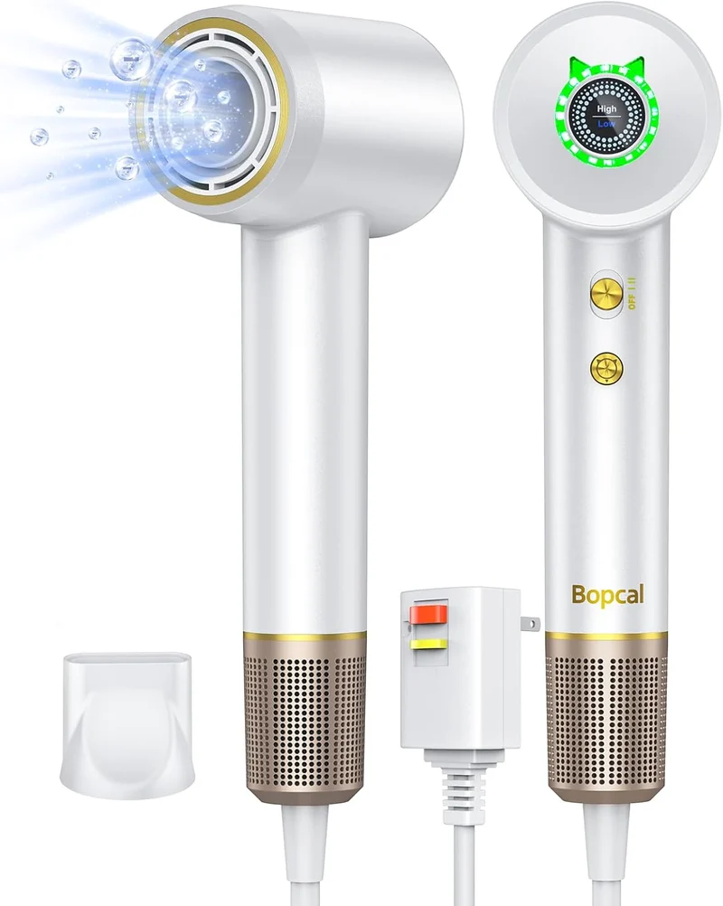 Ionic Hair Dryer, 160000 RPM Brushless Motor, Smart Thermo-Control