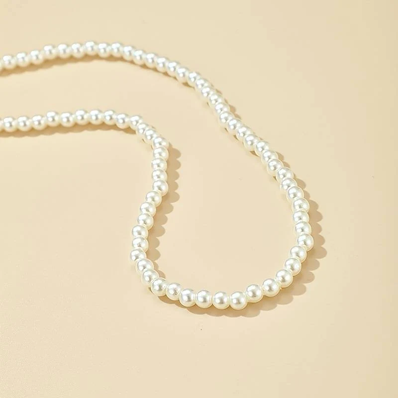 Collana di Perle Elegante Perla Sottile Regolabile