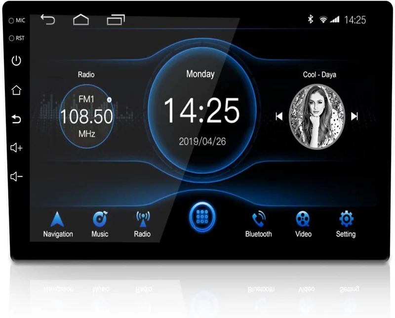 Stereo auto autoradio 10 pollici android 10 2 din gps wifi front estraibile