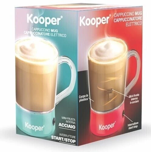 Cappuccinatore Montalatte a batteria 3W In Acciaio e Plastica Colori Assortiti
