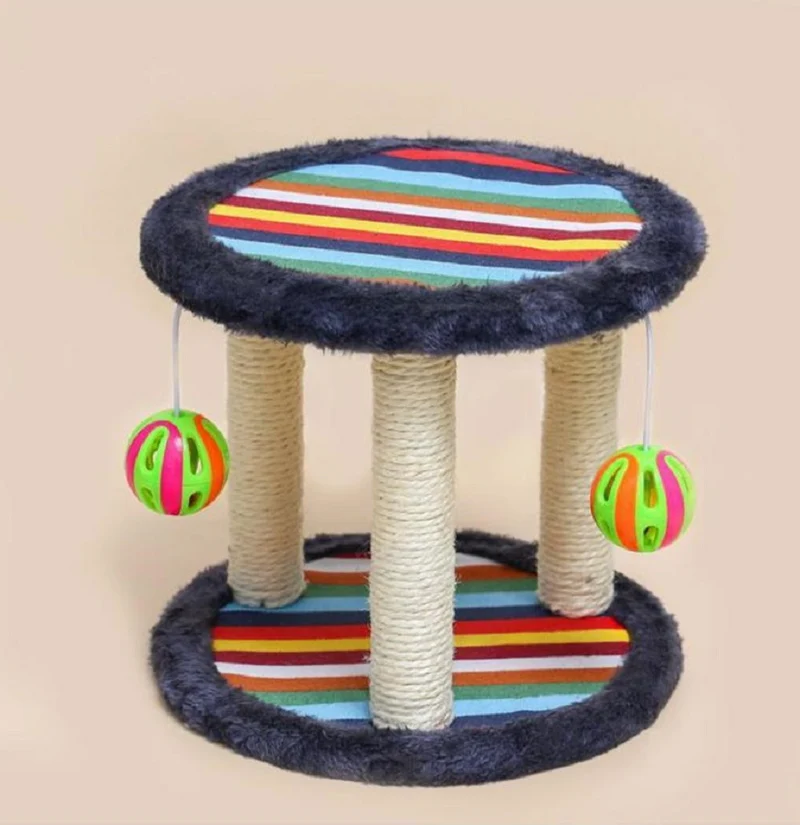 Tiragraffi per gatti con gioco palla 24x26