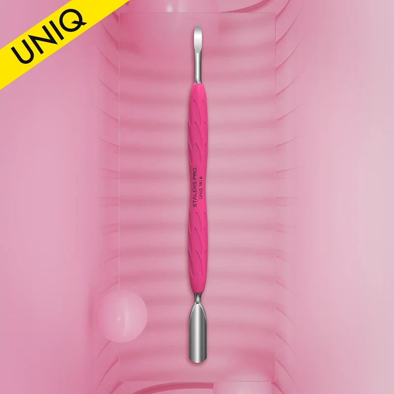 STALEKS PRO UNIQ SPATOLA PER MANICURE CON MANIGLIA IN SILICONS «GUMMY» PQ-10/6