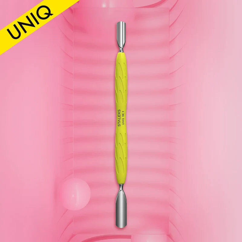 STALEKS PRO UNIQ SPATOLA PER MANICURE CON MANIGLIA IN SILICONS «GUMMY» PQ-10/1Y