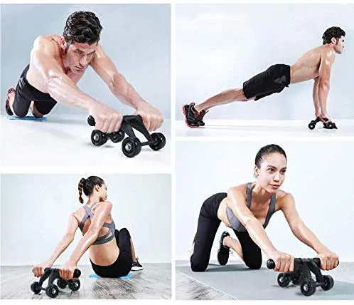 AB Wheel Roller Addominali Fitness Palestra Esercizi 5 in 1
