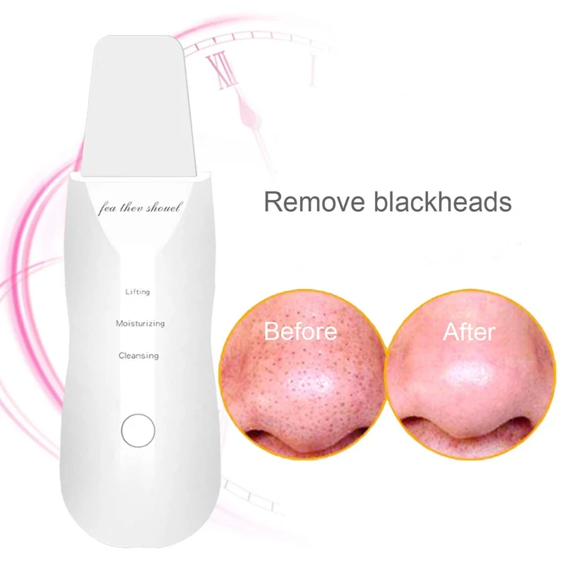 Ultrasonic Skin Scrubber Ultrasuoni Viso Pulizia Face Skin Peeling