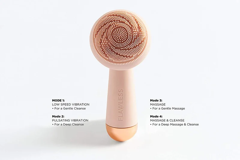 Flawless Cleanse Spazzola scrubber viso con testa il silicone