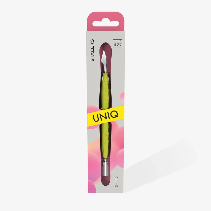 STALEKS PRO UNIQ SPATOLA PER MANICURE CON MANIGLIA IN SILICONS «GUMMY» PQ-10/3Y