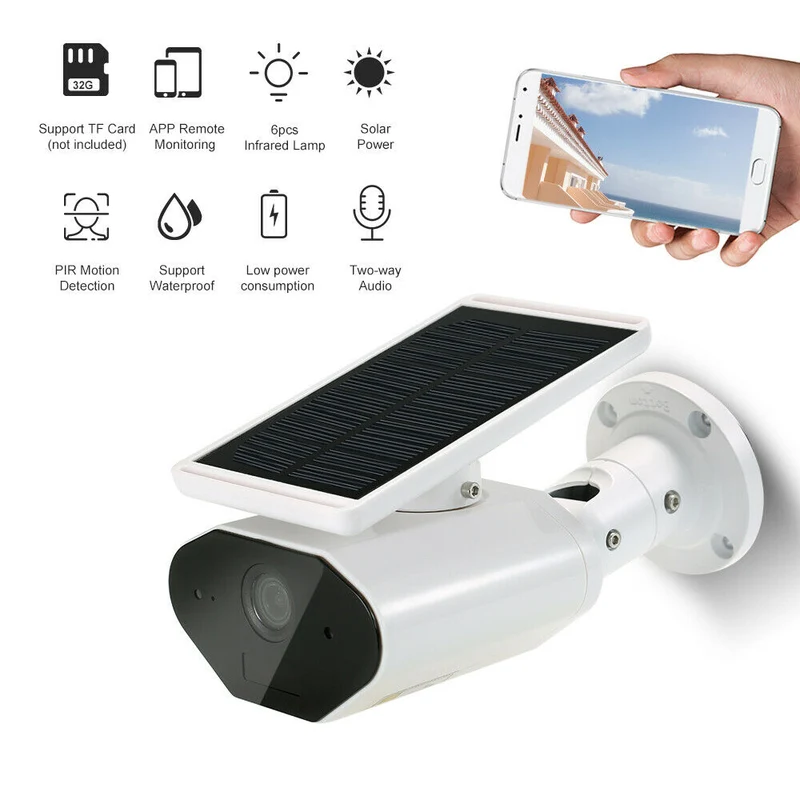 Telecamera di sorveglianza per sicurezza WiFi 1080p 2mpx a batteria solare