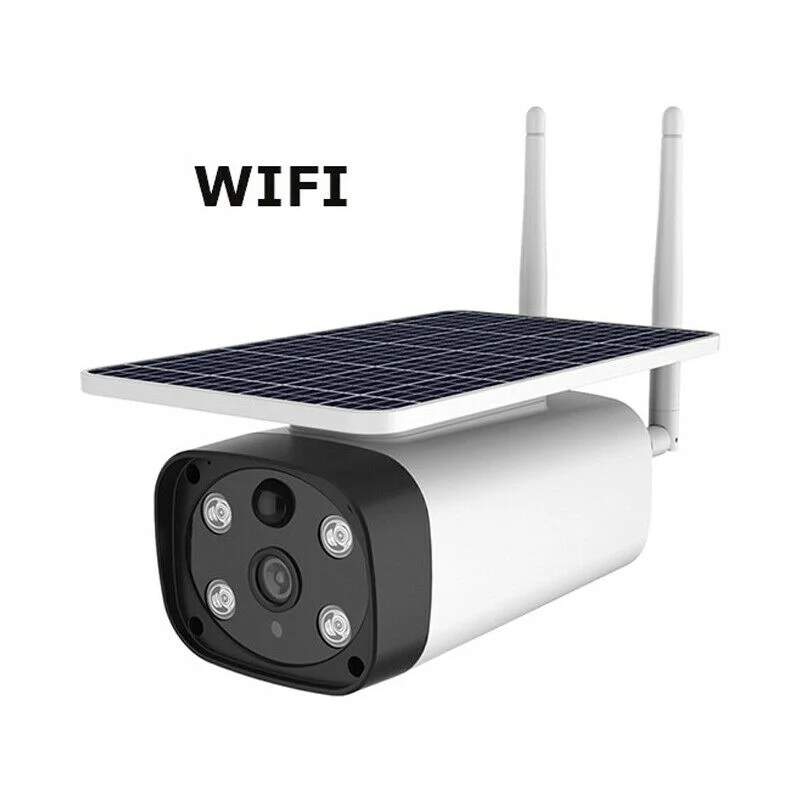 Telecamera Con Pannello Solare WiFi Infrarossi Sensore Movimento