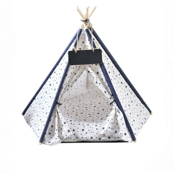 Cuccia per animali domestici Tenda Indiana con diverse fantasie portatile rimovibile lavabile
