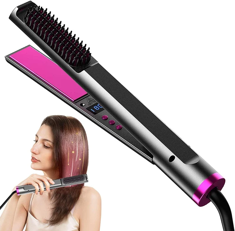Piastra per capelli professionale 3 in 1 in ceramica utilizzabile su capelli bagnati o asciutti