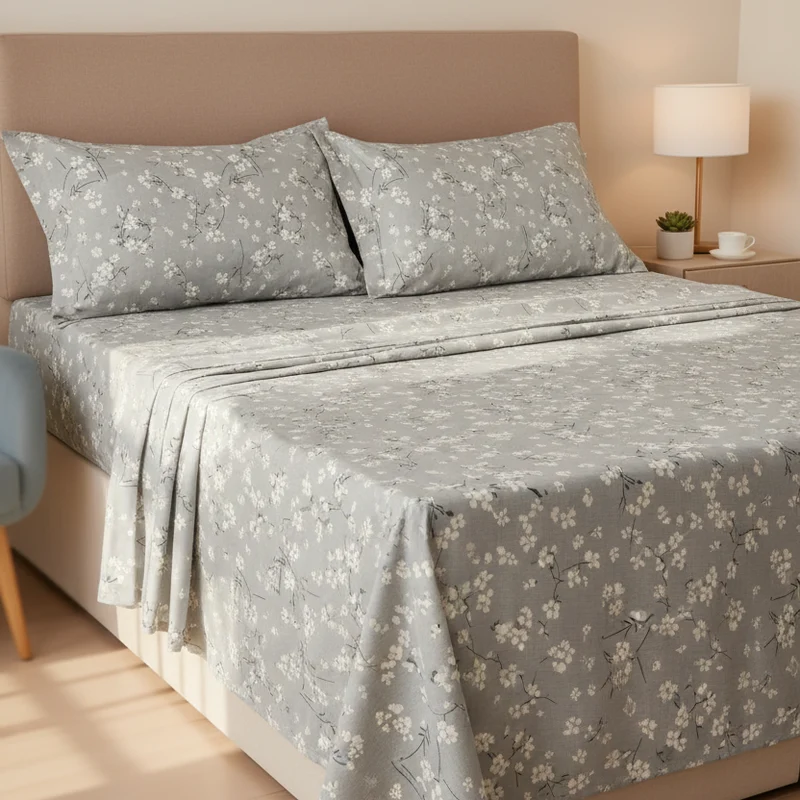 Completo Letto Matrimoniale 100% cotone Rossella