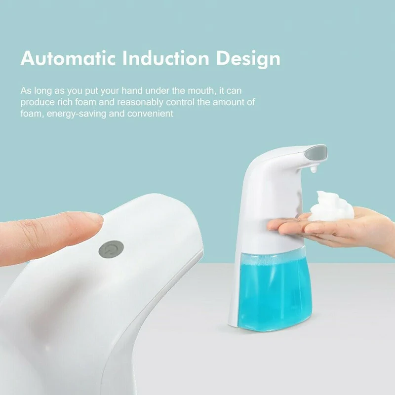 Dispenser Sapone Gel Automatico Schiuma 300ml Con Sensore Bagno Casa Ipx3 6w