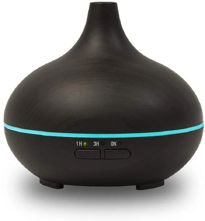 Umidificatore ultrasonico e diffusore di aroma da 150 ml Timer da 5 ore 7 colori LED
