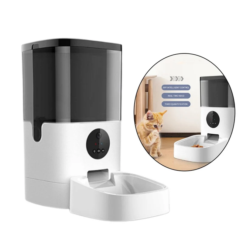 Dispenser automatico di mangime per animali domestici cani gatti dispenser