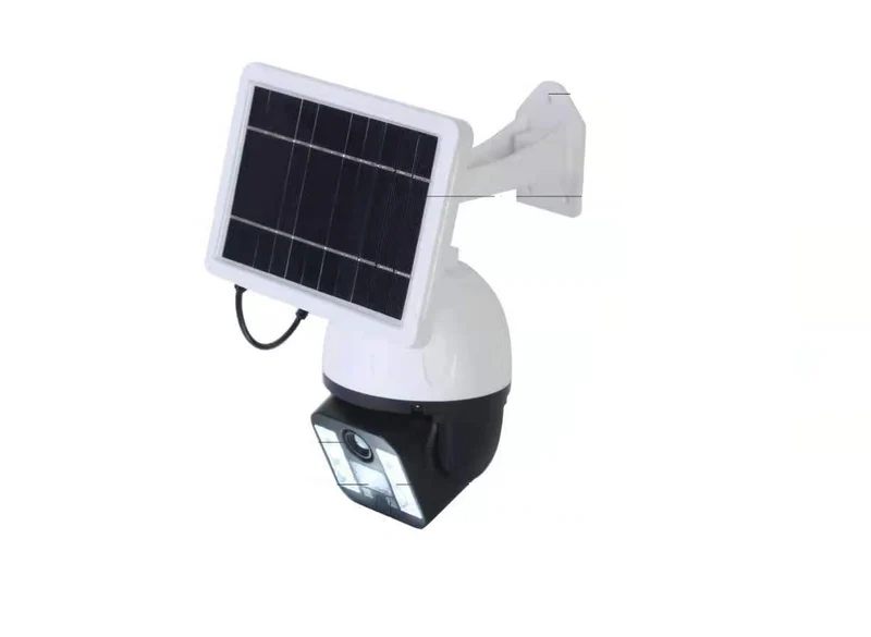 Telecamera finta con luce a pannello solare faretto