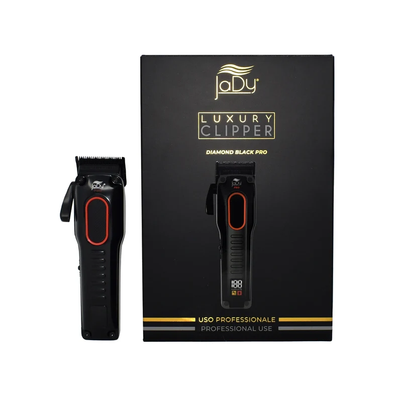 JADY LUXURY CLIPPER TOSATRICE RASOIO ELETTRICO PER CAPELLI PROFESSIONALE DIAMOND BLACK PRO
