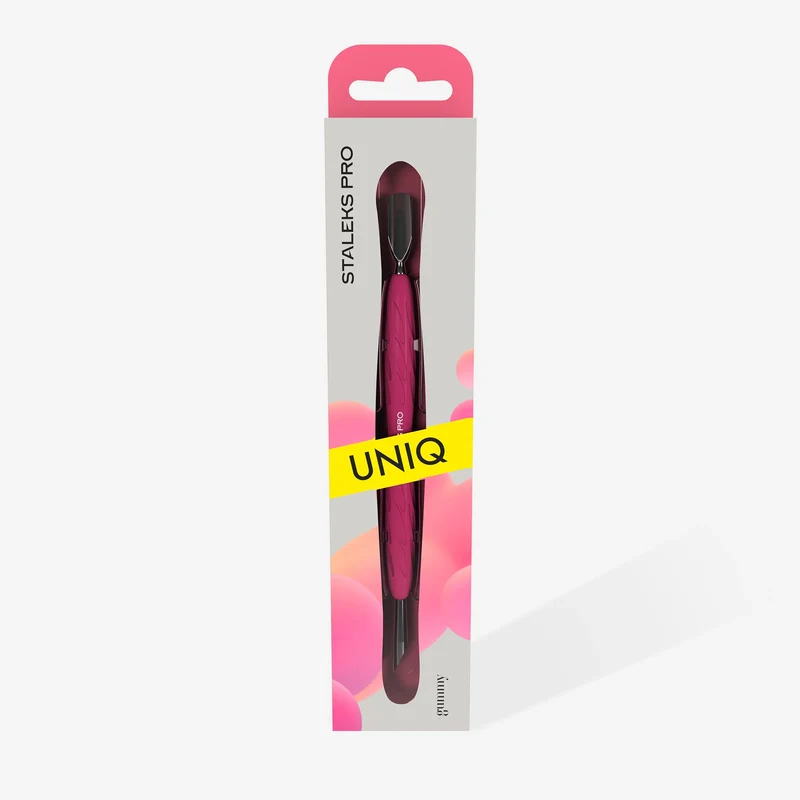 STALEKS PRO UNIQ SPATOLA PER MANICURE CON MANIGLIA IN SILICONS «GUMMY» PQ-10/2