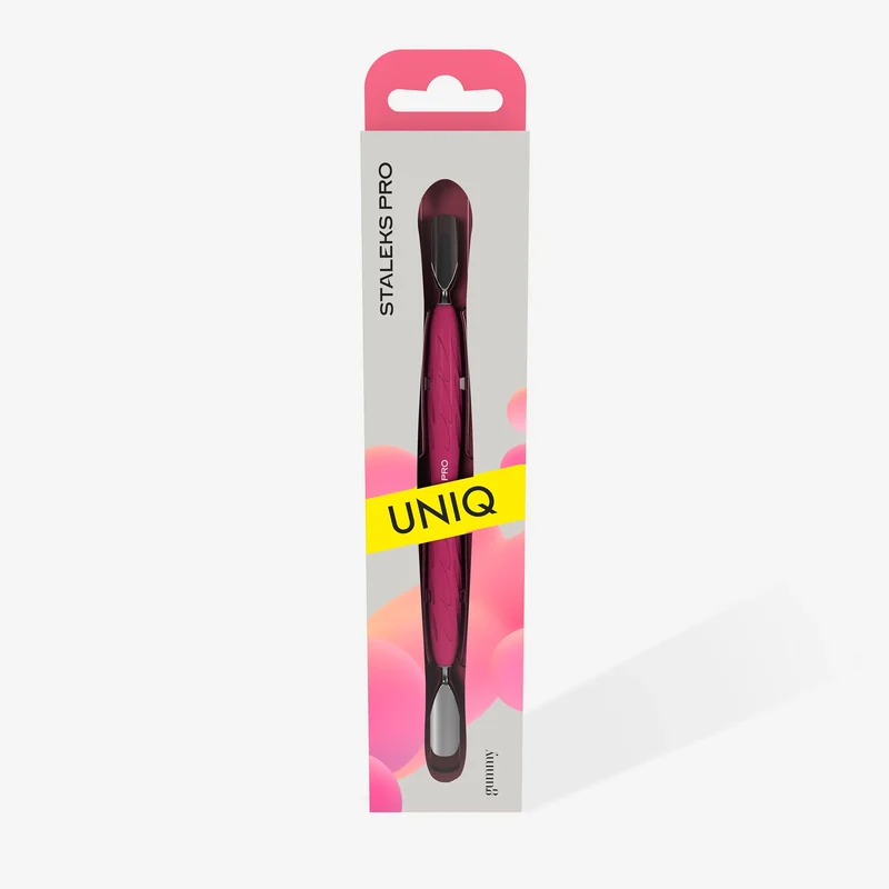STALEKS PRO UNIQ SPATOLA PER MANICURE CON MANIGLIA IN SILICONS «GUMMY» PQ-10/1