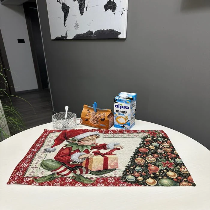 Tovagliette americane per colazione in jacquard e lurex 57 × 37 cm