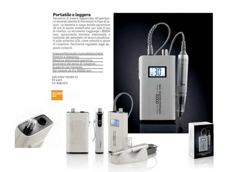 FRESA/MICROMOTORE NAIL MASTER PORTABLE - XANITALIA