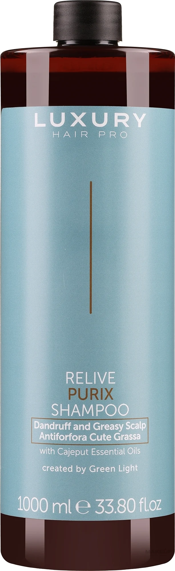 LUXURY HAIR PRO RELIVE PURIX SHAMPOO ANTI FORFORA E CUTE GRASSA 1 L